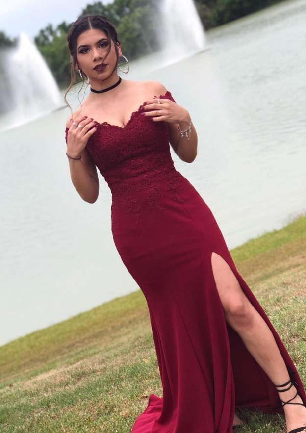 red plus size prom dress Burgundy Lace & Satin Mermaid hugging fit and luxurious materials Trendy Plus Size Prom Dresses