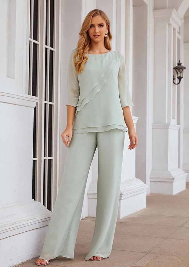 mother of the bride dresses pant suits 3 Pieces Lace Mother Of the Bride Dress Pants Suits, Blush