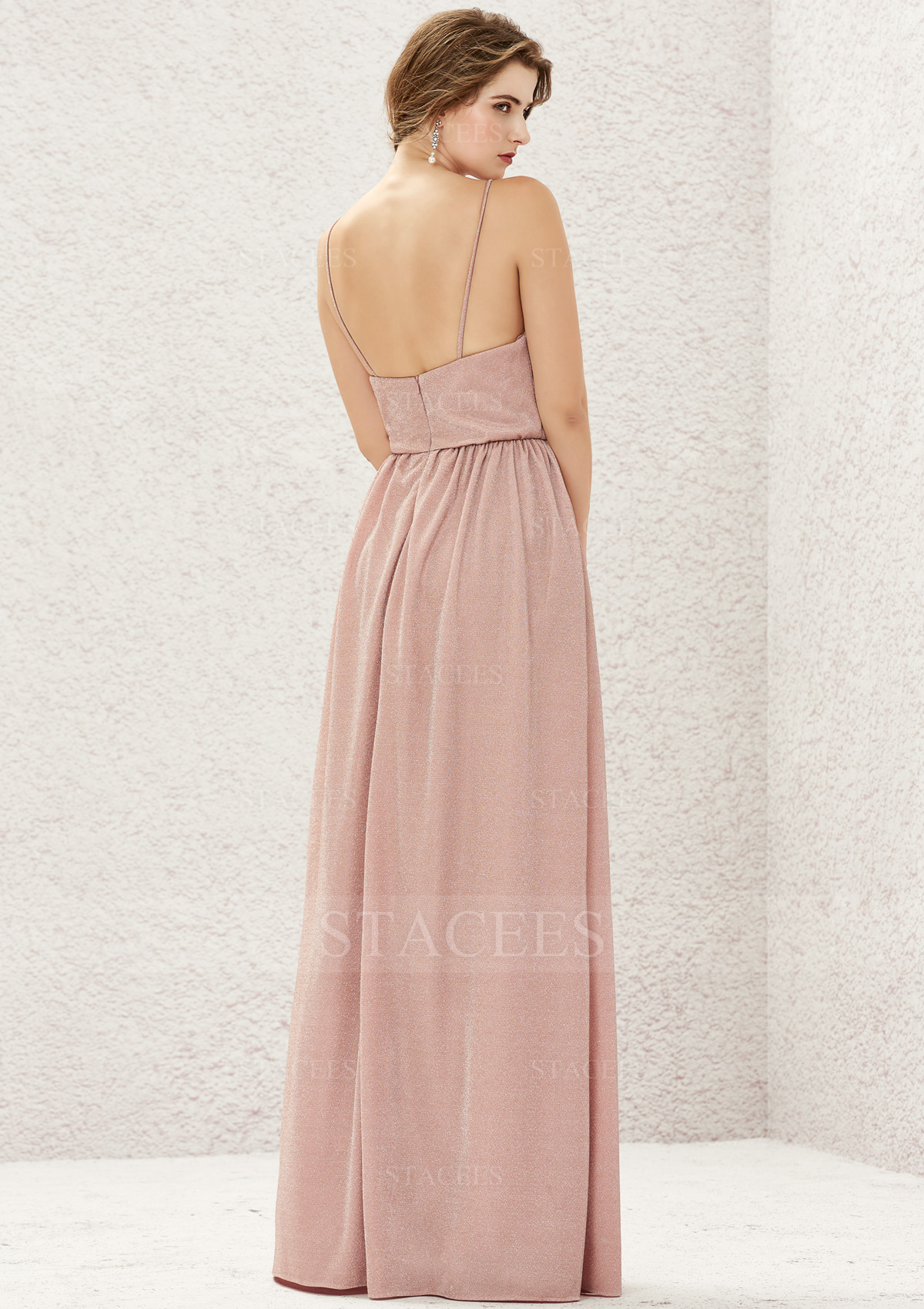 jersey a line bridesmaid dress Champagne Bridesmaid Dress 2026 Jersey One-Shoulder A-line Long
