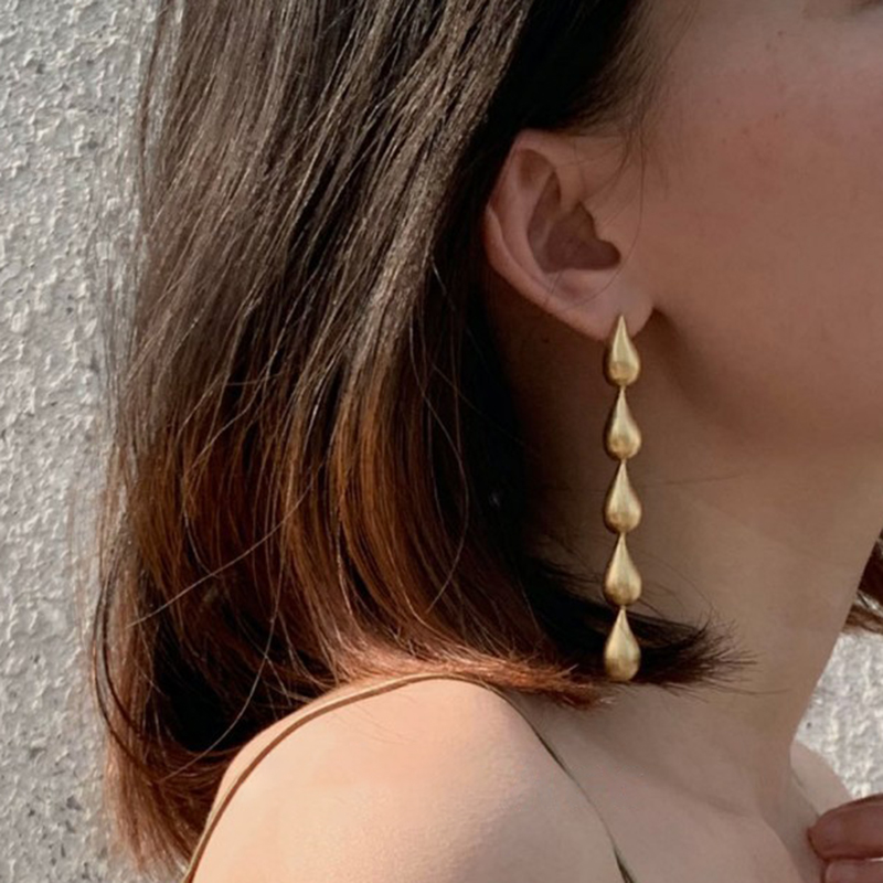 Gold Chic Romantic Simple Ladies' Alloy Earrings - STACEES