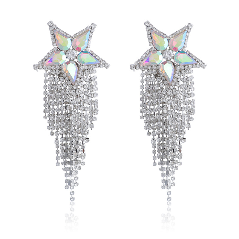 Preciosos lujosso espléndidos brillos zirconio cúbico rhinestones pendientes