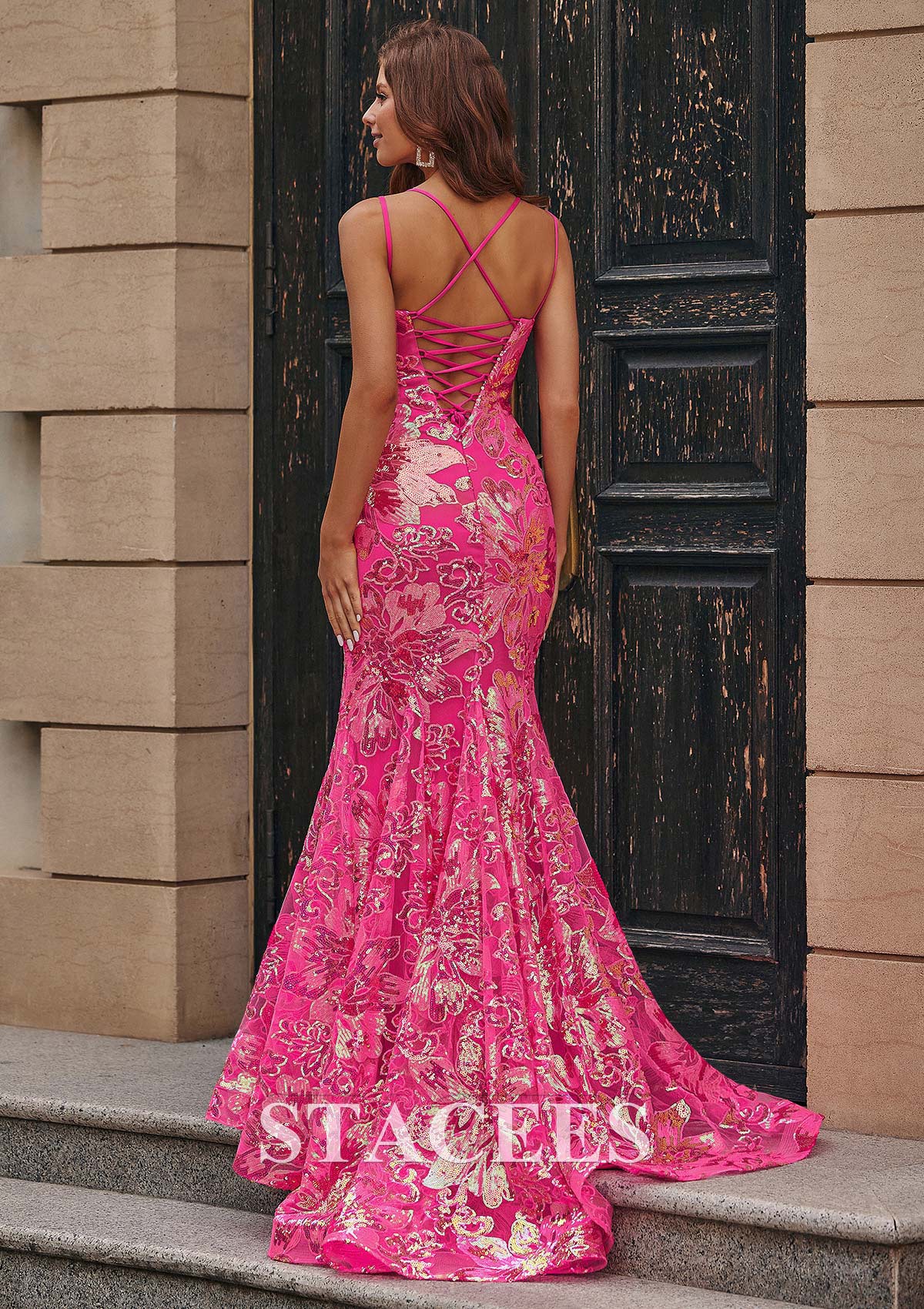 tight mermaid dress Mermaid Tight Orange Long Prom Dress Formal Gown PSK541 US10 / Custom Color