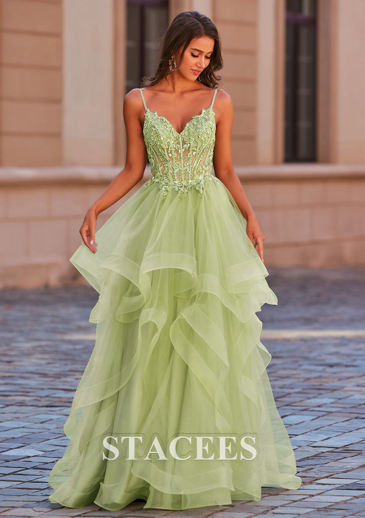 cheap princess dresses Ibtom Castle Little Big Girl Flower Tulle Dress Princess Pageant Birthday Party Wedding Formal Floor Long Dance Evening Maxi Gown 13-14 Years Royal