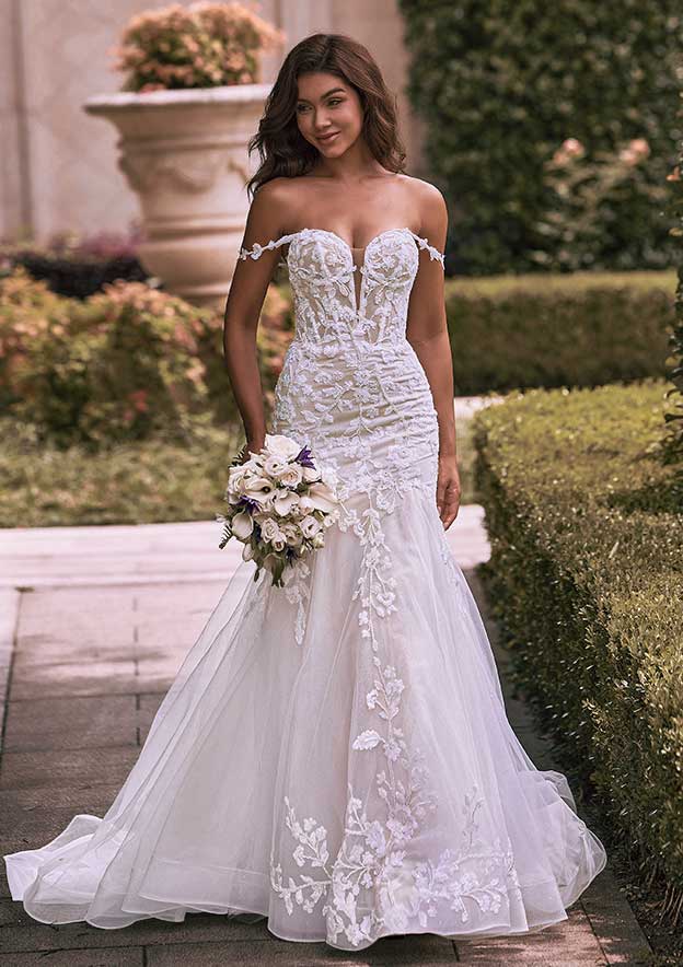 cold shoulder glitter lace mermaid dress Luxury Long Gold Off-the-shoulder Beaded Mermaid Prom Dress with Lace   misshow.com