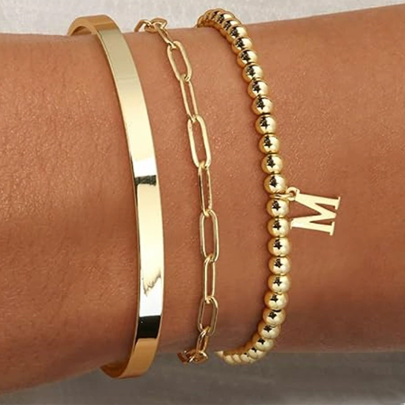 Élégant simple acier inoxydable ensembles de bijoux