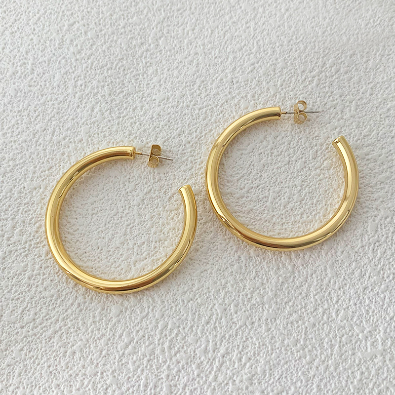 Gold Charming Luxurious Women's 4.5cm Copper Earrings - STACEES