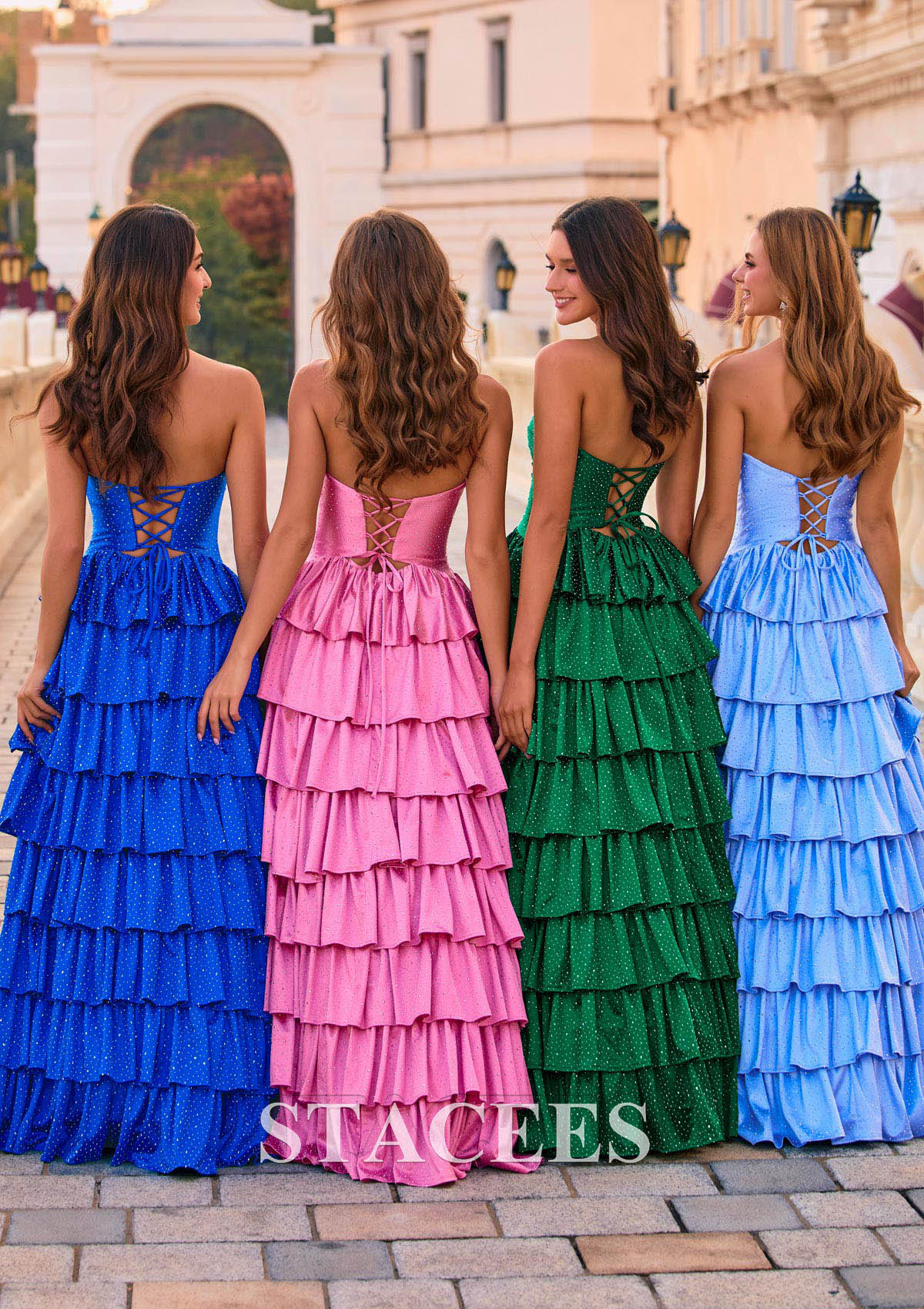 Esmeralda Vestido línea a cuello de corazón seda como el satén hasta el suelo vestido de graduación - STACEES