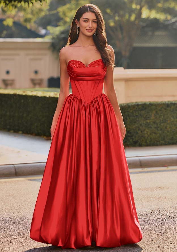 satin bubble hem dress Sherri Hill Dress 57456