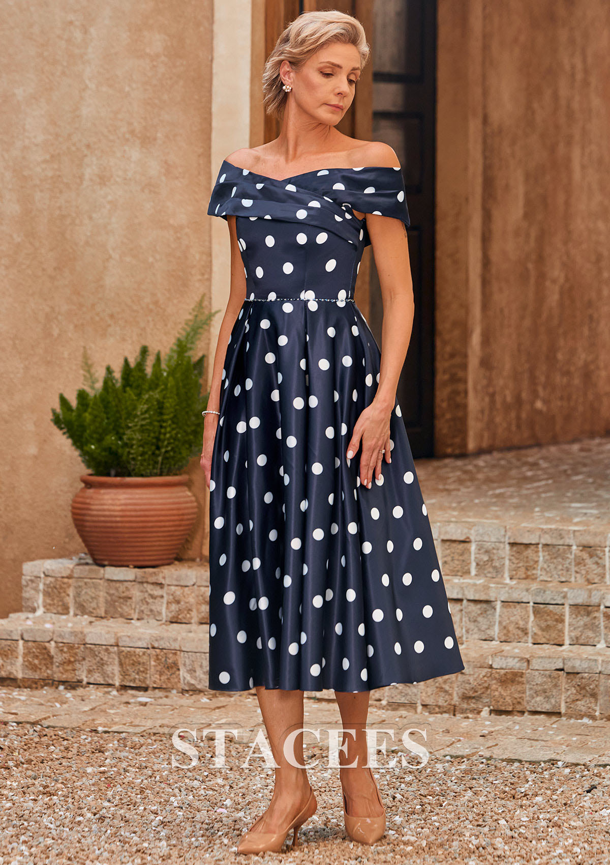 elegant tea length mother of the bride dresses 2 Pieces A Line Tea Length Chiffon Lace Mother Of The Bride Dress