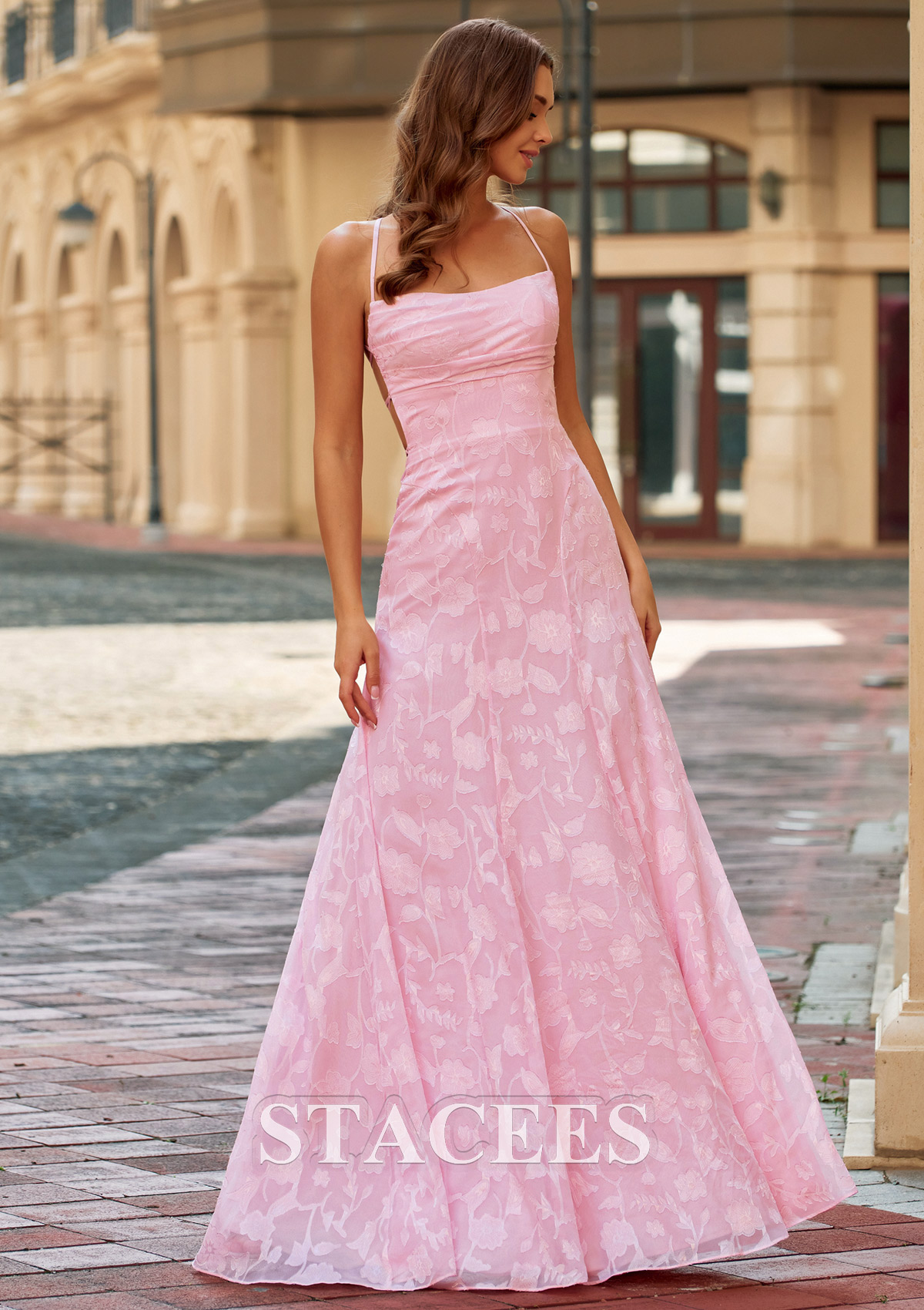 classy prom dress Elegant Floral Jacquard A-Line Maxi with Lace-Up Crisscross Back S9076P - Prom Dresses Our prom dress collection v neck mini dress Pack:50 TOP 10 BEST Dress Long sleeve